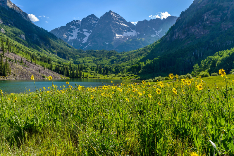 beautiful mountain view