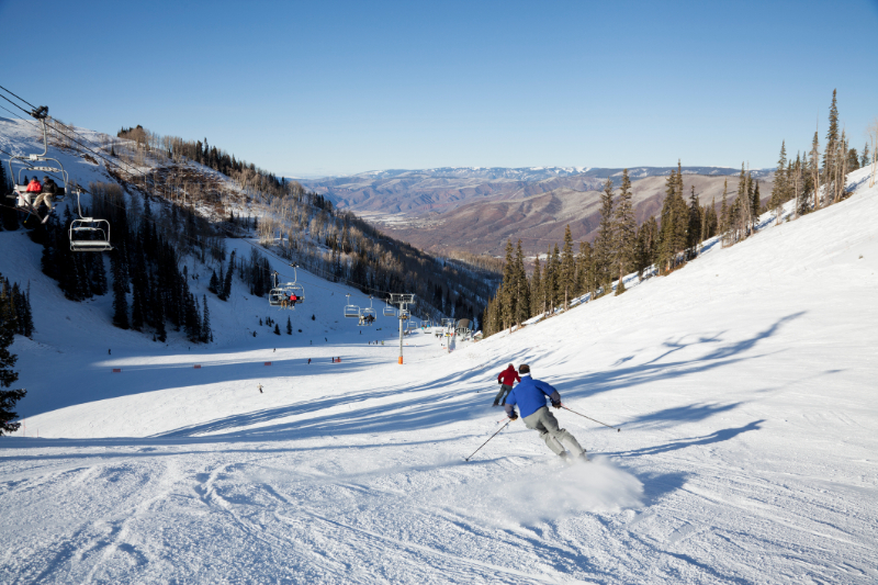 Fast Skiers at Aspen